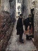 John Singer Sargent A Street in Venice Spain oil painting artist